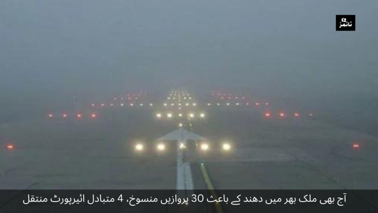 Even today, 30 flights were canceled due to fog across the country, 4 were shifted to alternative airports