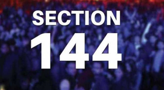 Section 144 enforced for 90 days in district limits of Gilgit