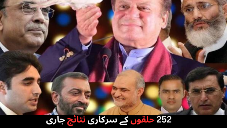 Official results of 252 constituencies, independent candidates won 99, PML-N 71 and PP 54 National Assembly seats.