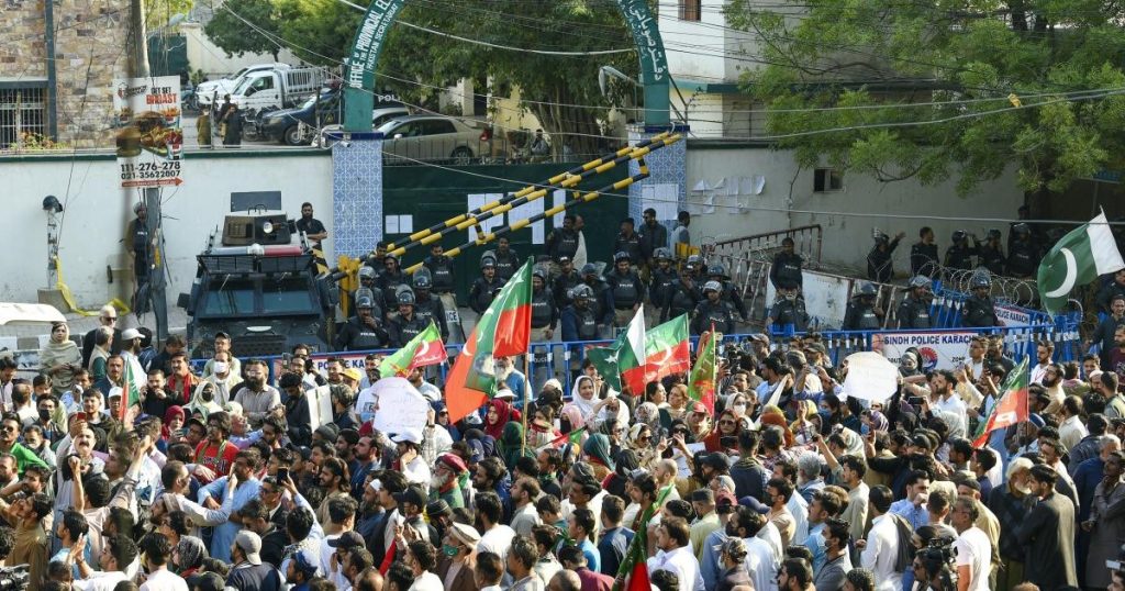 Protest of political parties in different cities against election results