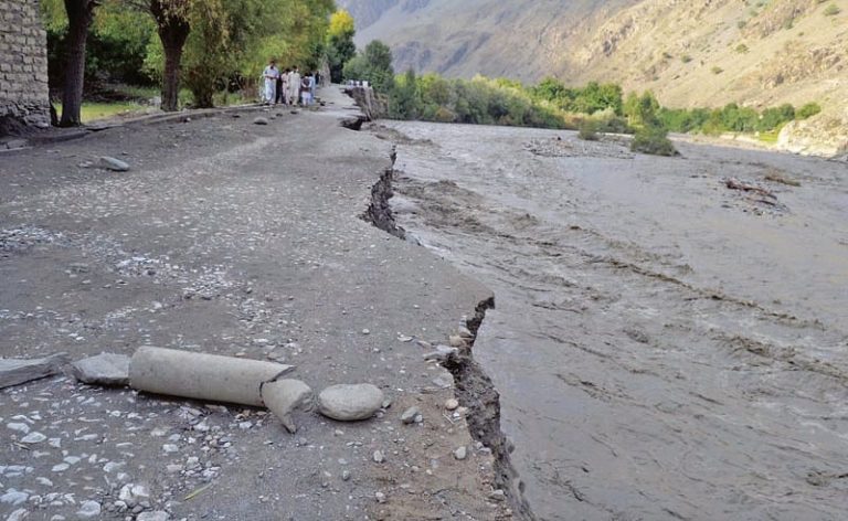 Floods in Chitral due to heavy rains