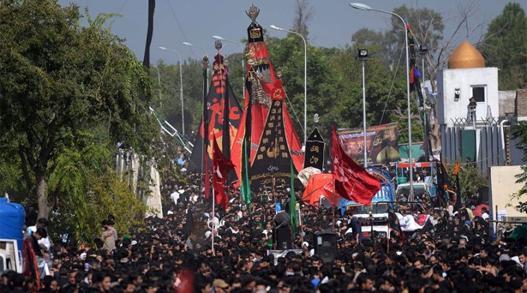 یوم عاشور پر راولپنڈی کے مختلف علاقوں میں تعزیہ، ذوالجناح اور کل 64 ماتمی جلوس نکالے جائیں گے۔