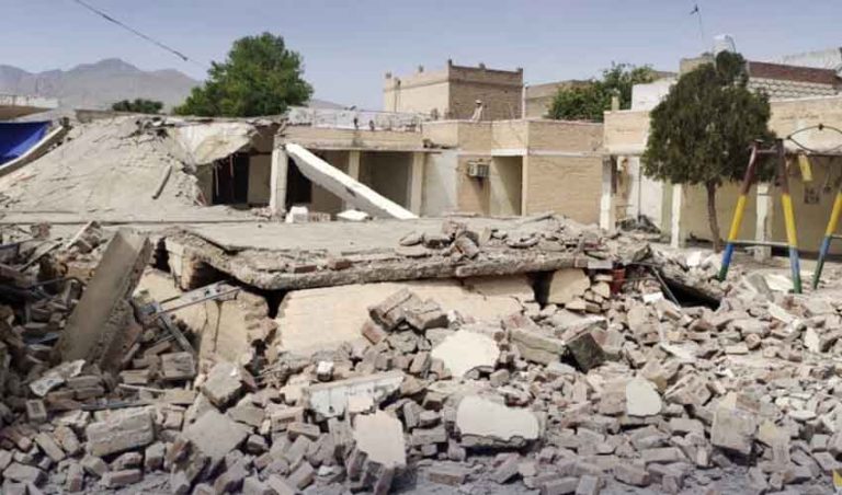 A girls' school was destroyed in an explosion in North Waziristan