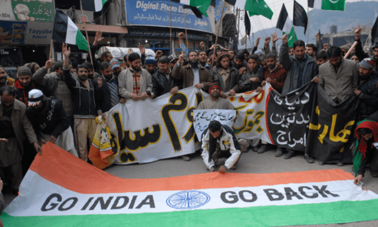 Complete strike and black day in Occupied Kashmir on India's Independence Day