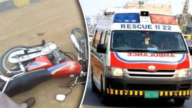 Jhelum Collision between a truck and a motorcycle, 3 people including children were killed