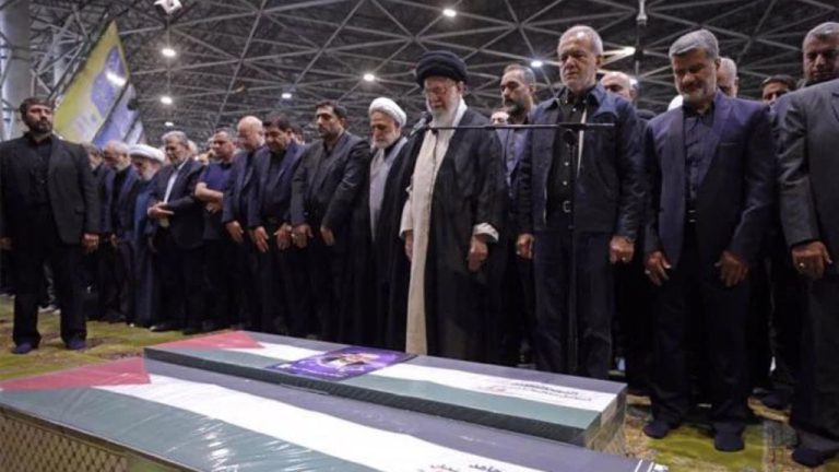 The funeral prayer of Ismail Haniyeh was performed in Tehran