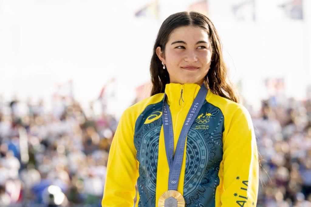 What unique gift did the Australian female athlete ask for from her parents after winning the Olympics?