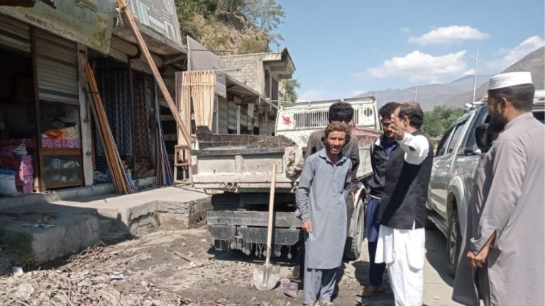 Lower Chitral Legal action was taken against temporary encroachments