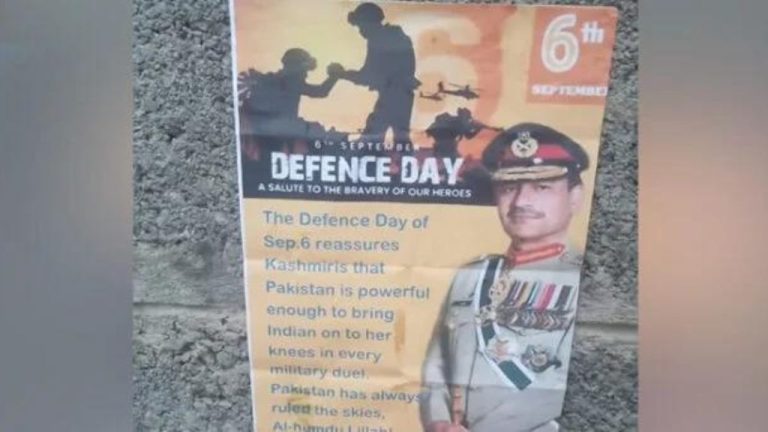 Occupied Kashmir Why were posters of General Asim placed around Indian sensitive institutions