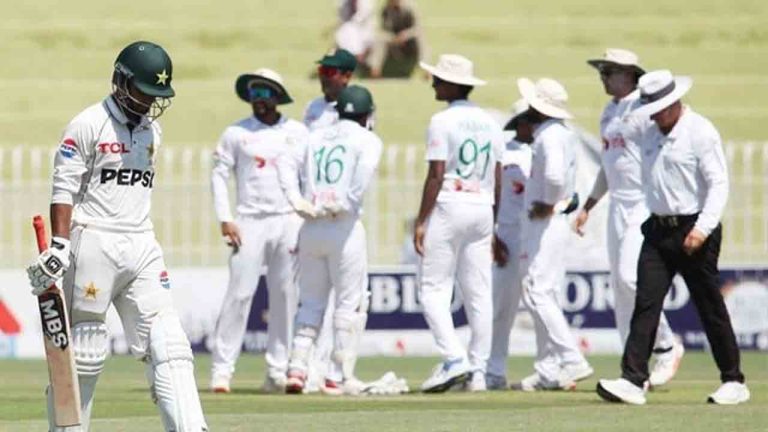 Second Test: Pakistan all out for 172, leading by 184 runs