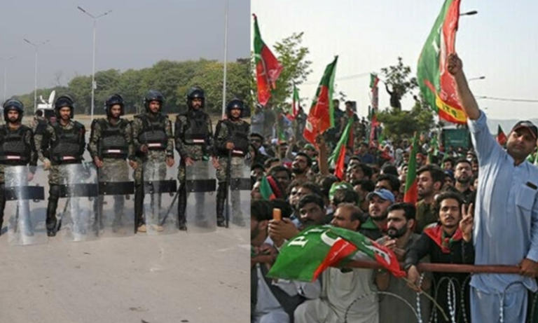 Tehreek-e-Insaf protest in Rawalpindi