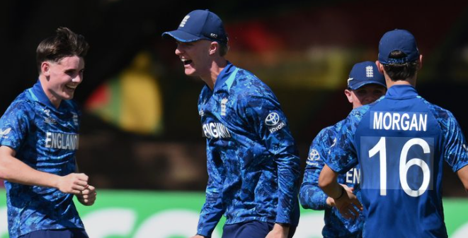 انڈر 19 ورلڈ کا پہلا سیمی فائنل، انگلینڈ نے آسٹریلیا کو ہراکر فائنل کیلئے کوالیفائی کرلیا England beat Australia to reach U-19 World Cup final