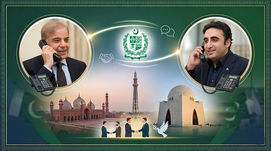 بلاول بھٹو زرداری کا وزیر اعظم شہباز شریف کو ٹیلیفون، امن کے فروغ کے لیے پاکستان کی کاوشوں کی تعریف