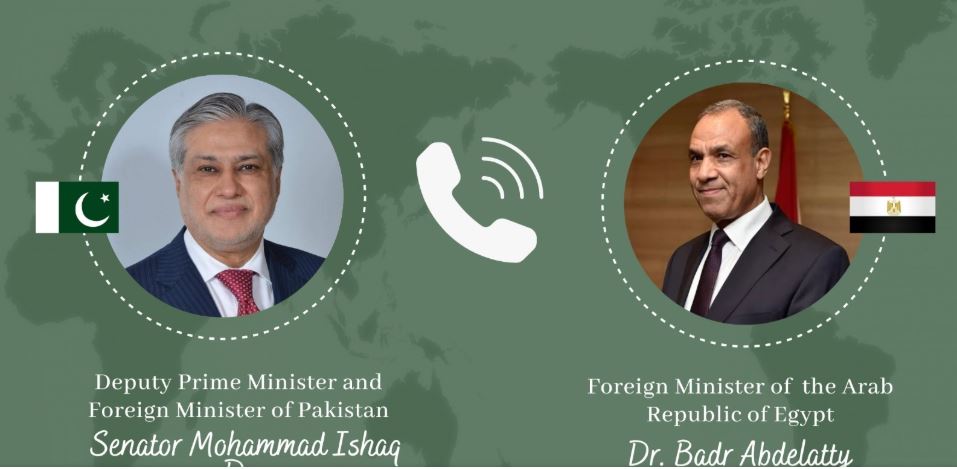 اسحاق ڈار اور مصر کے وزیر خارجہ بدر عبدالعاطی کا مشرق وسطیٰ میں امن کے لیے اہم ٹیلیفونک رابطہ Ishaq Dar and Egypt’s foreign minister discuss Middle East peace in phone call