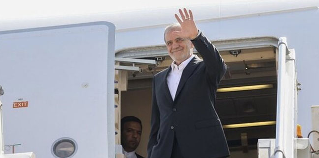 ایرانی صدرمسعود پزشکیان ایک روزہ دورے پر اسلام آباد پہنچ گئے Iranian President Masoud Peshkeshian arrives in Islamabad on a one-day visit