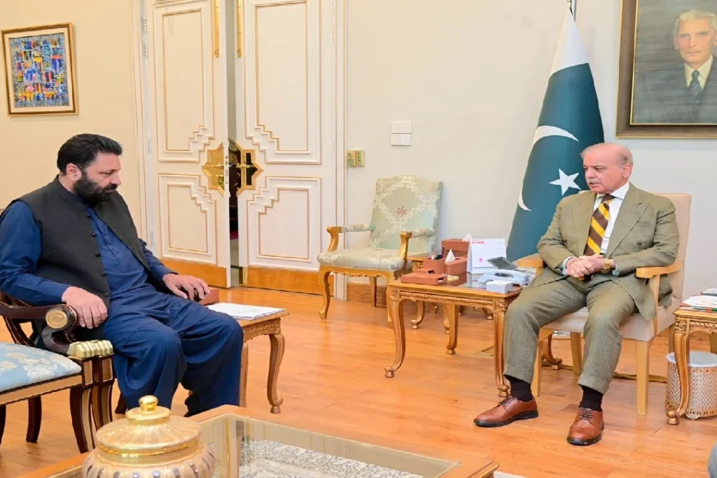 وزیراعظم شہباز شریف سے وزیر اعلیٰ گلگت بلتستان امجد حسین کی ملاقات، ترقیاتی منصوبوں پر گفتگو