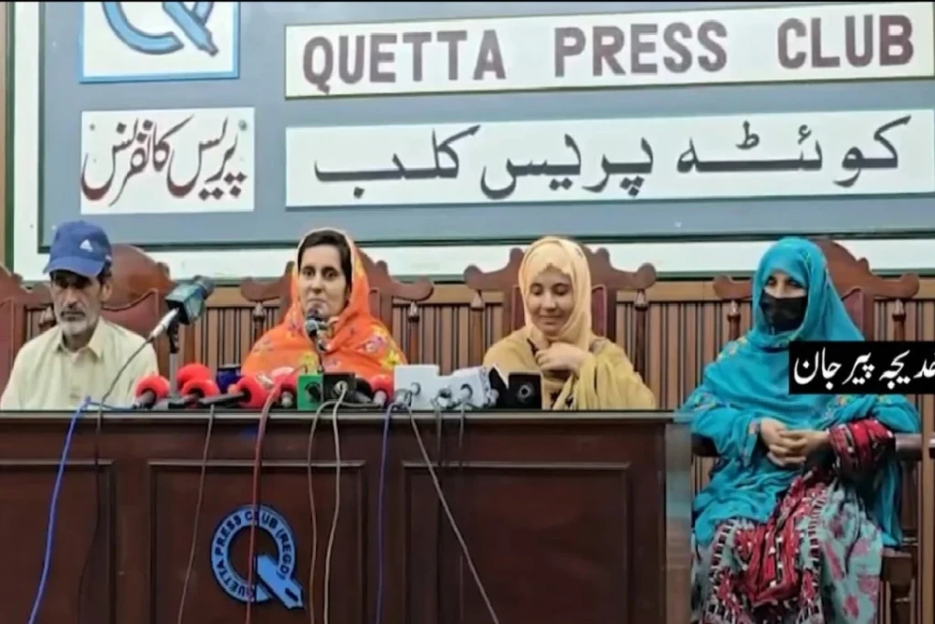 دہشت گرد تنظیموں سے تعلق پر پشیمانی، بازیاب خواتین نے بلوچ بہن بھائیوں سے معافی مانگ لی