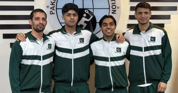 ایشین گیمز، پاکستان سکواش ٹیم نے سیمی فائنل کیلئے کوالیفائی کرلیا Asian Games: Pakistan squash team qualifies for the semi-finals.